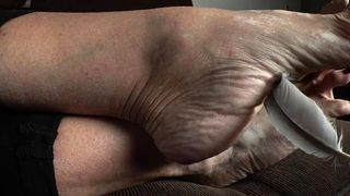 Foot fetish Close up feet and toes tease