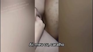 Novinha sofrendo para da o cu, negão dotado arregaçou