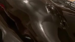 Vacbed with remote control cock ring vibrator