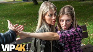 VIP4K. Sexy and horny lesbian Zlata Shine decided to fuck to get a job. Hot sex with Zlata Shine, Fa