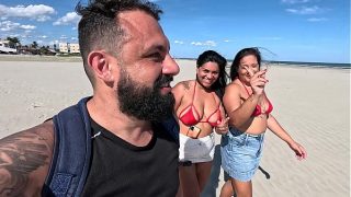 Aventuras do Casal Mattos flagra na Praia: Nicoly Mattos e Lukas Zaad Dominam a Novata Raquel Hot em Cenas de Sexo Selvagem ao Ar Livre!