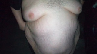 Chub chaser fucks a superchub in nature