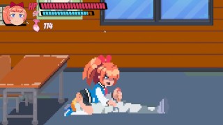 Lewd City Girls [Hentai pixel game] mixed sex facial blowjob while face siting
