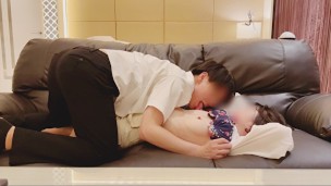 Our first love hotel♡How to wake her up when she  after a date♡／Japanese amateur hentai