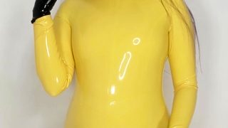 Small tit brunette amateur tugs on a big willie