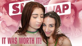 Teeny Sluts Ava Davis & Venice Rose Get Facials After Taboo Foursome For Mardi Gras – SisSwap
